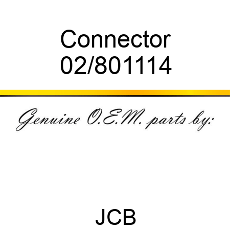 Connector 02/801114