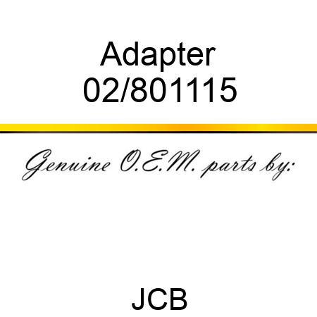 Adapter 02/801115