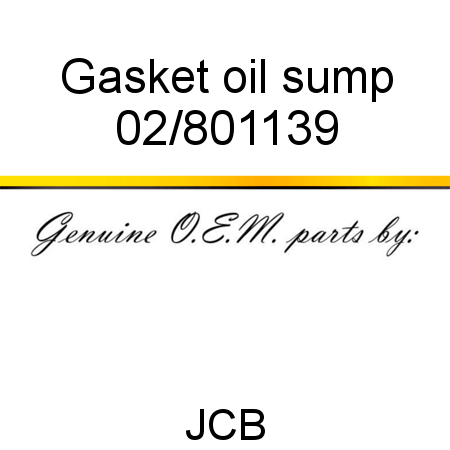 Gasket, oil sump 02/801139