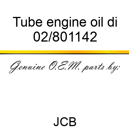 Tube engine oil di 02/801142