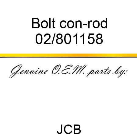 Bolt con-rod 02/801158