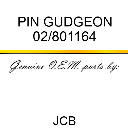 PIN GUDGEON 02/801164