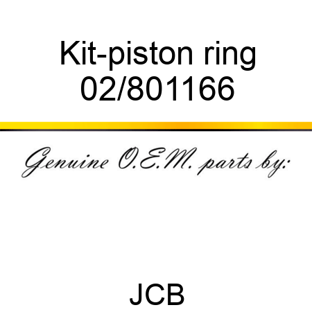 Kit-piston ring 02/801166