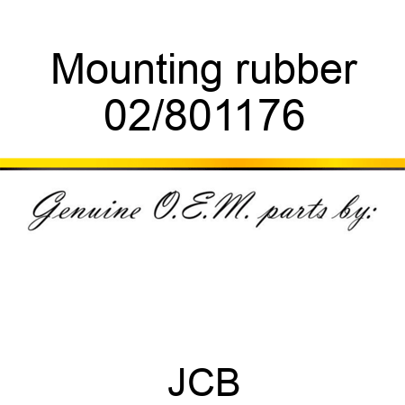 Mounting rubber 02/801176