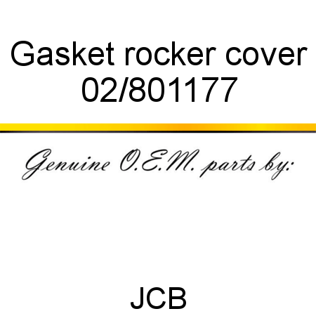 Gasket, rocker cover 02/801177