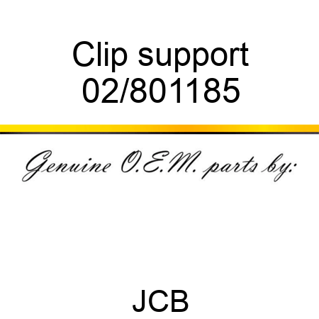 Clip support 02/801185