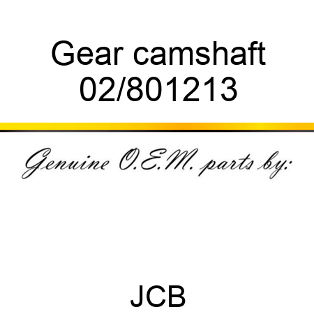 Gear camshaft 02/801213