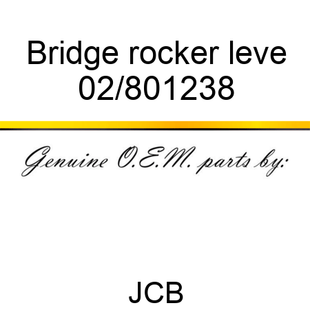 Bridge rocker leve 02/801238