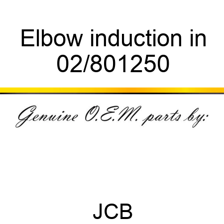 Elbow induction in 02/801250