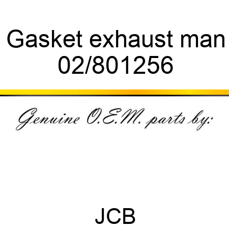 Gasket exhaust man 02/801256