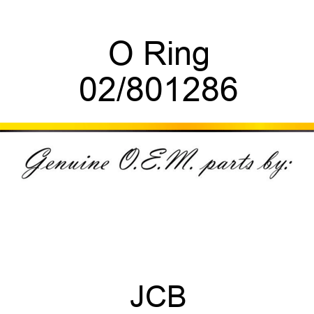 O Ring 02/801286