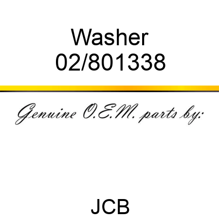 Washer 02/801338