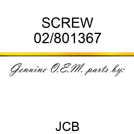 SCREW 02/801367