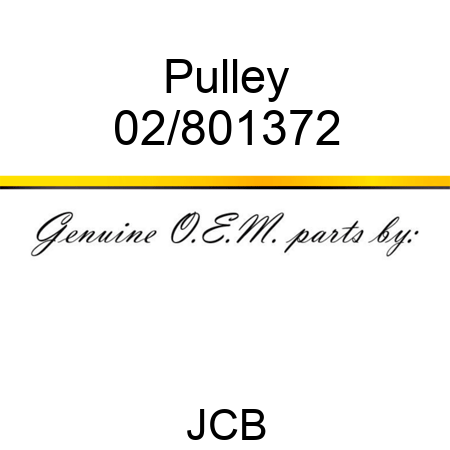 Pulley 02/801372