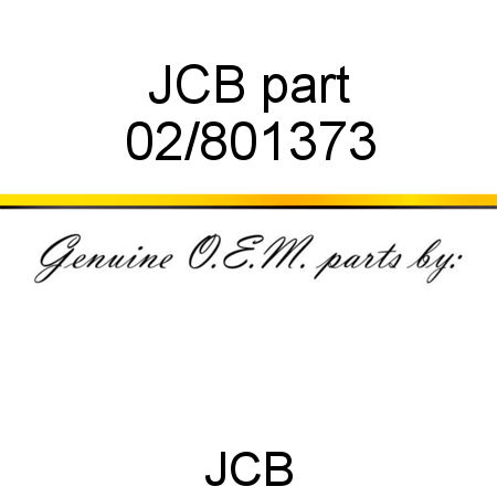 JCB part 02/801373