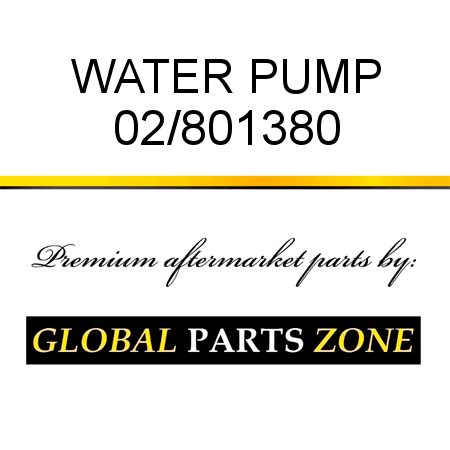 WATER PUMP 02/801380