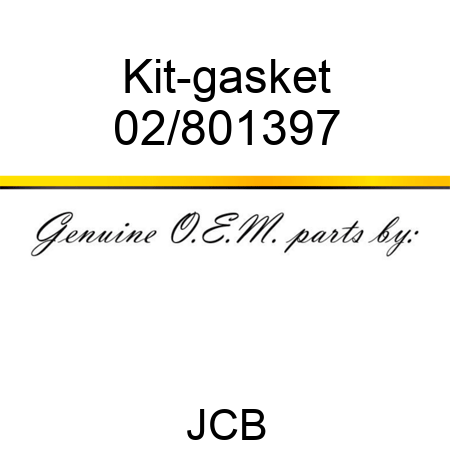 Kit-gasket 02/801397