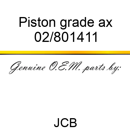 Piston grade ax 02/801411