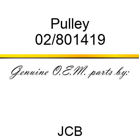 Pulley 02/801419