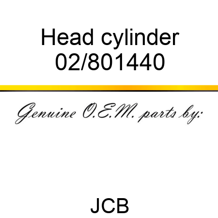 Head cylinder 02/801440