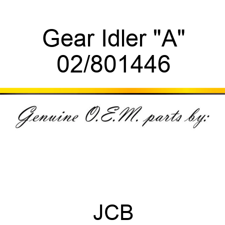 Gear Idler 