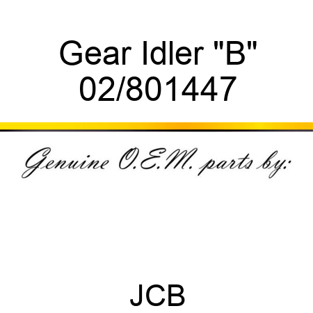 Gear Idler 