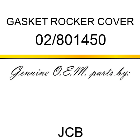 GASKET, ROCKER COVER 02/801450