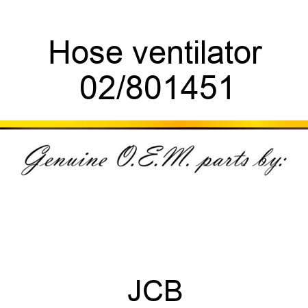 Hose ventilator 02/801451