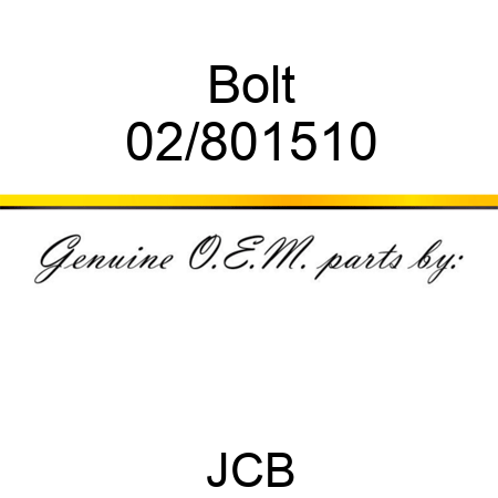 Bolt 02/801510