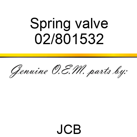 Spring valve 02/801532