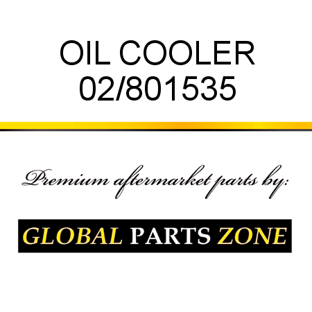 OIL COOLER 02/801535