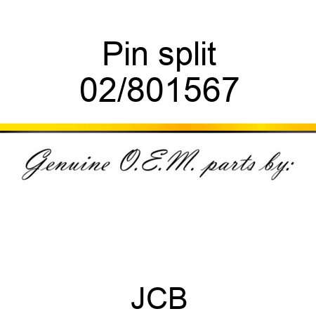 Pin split 02/801567