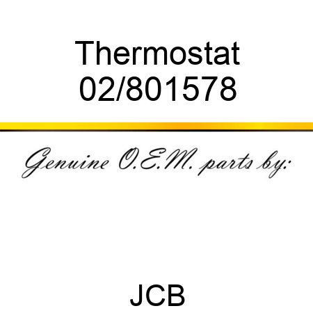 Thermostat 02/801578