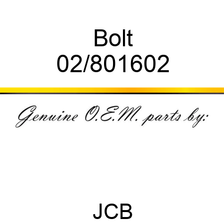 Bolt 02/801602