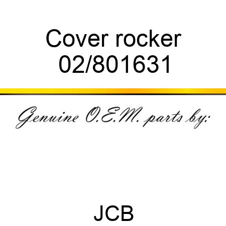 Cover rocker 02/801631