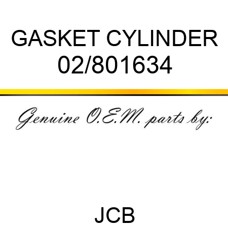 GASKET, CYLINDER 02/801634