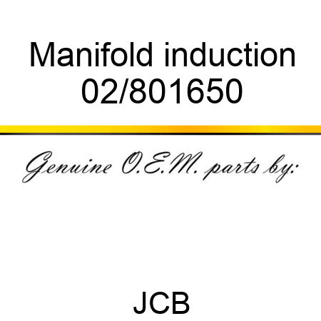 Manifold induction 02/801650