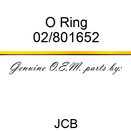 O Ring 02/801652