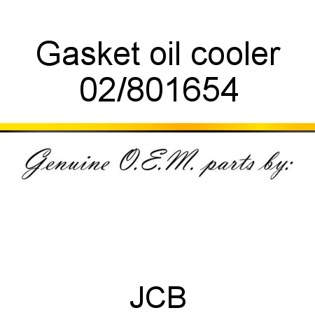 Gasket, oil cooler 02/801654