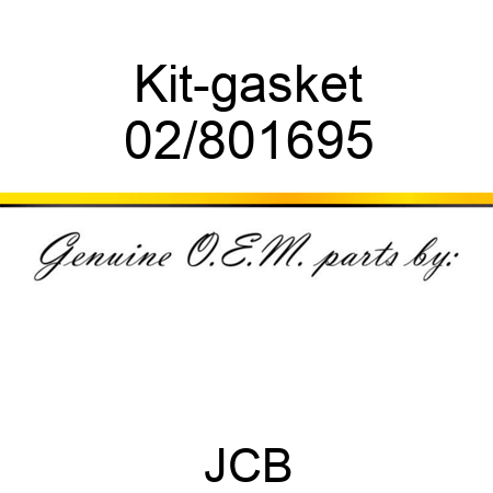 Kit-gasket 02/801695