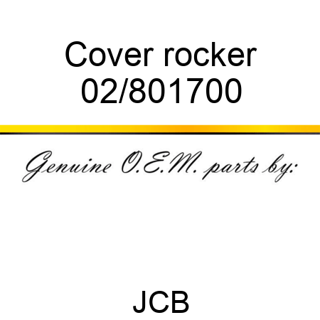 Cover rocker 02/801700