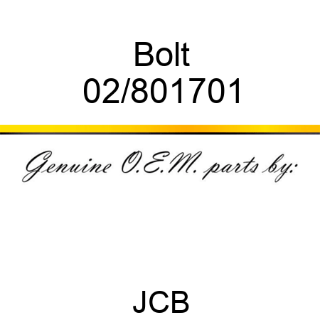 Bolt 02/801701