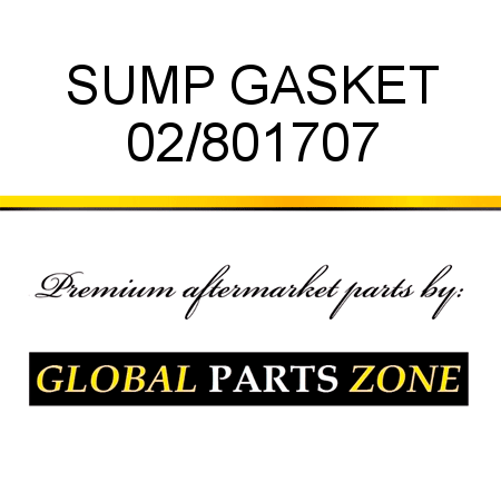 SUMP GASKET 02/801707