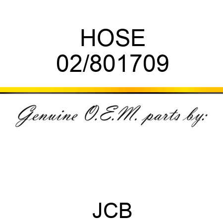 HOSE 02/801709