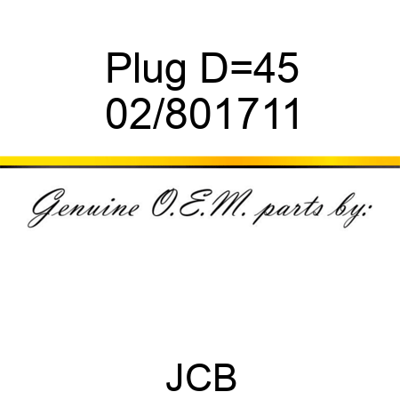 Plug D=45 02/801711