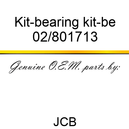 Kit-bearing kit-be 02/801713