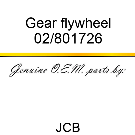 Gear flywheel 02/801726