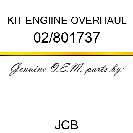 KIT ENGIINE OVERHAUL 02/801737