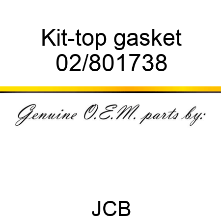 Kit-top gasket 02/801738