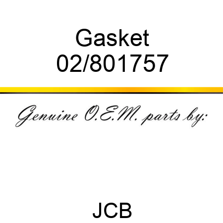 Gasket 02/801757